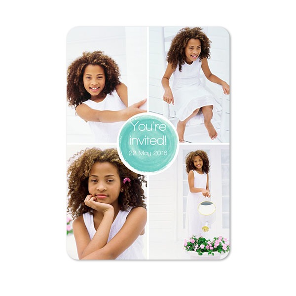 Single Card portrait rounded corners 10 x 14,3 cm