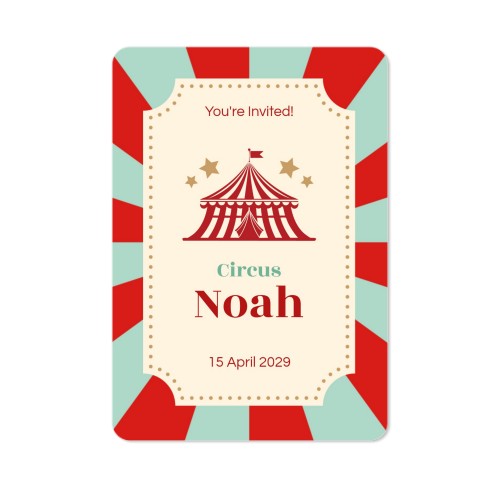 Single Card portrait rounded corners 10 x 14,3 cm