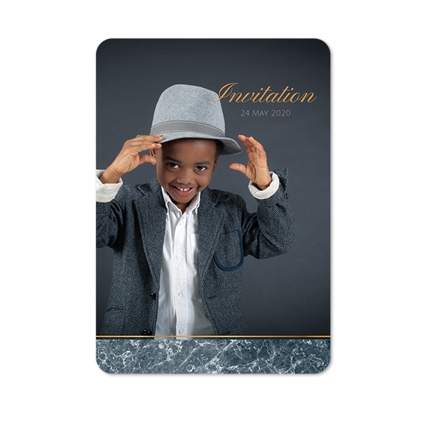 Single Card portrait rounded corners 10 x 14,3 cm