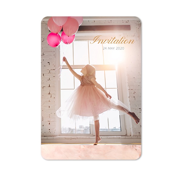 Single Card portrait rounded corners 10 x 14,3 cm