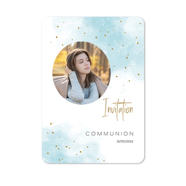 Single Card portrait rounded corners 10 x 14,3 cm
