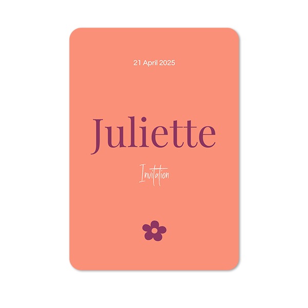 Single Card portrait rounded corners 10 x 14,3 cm