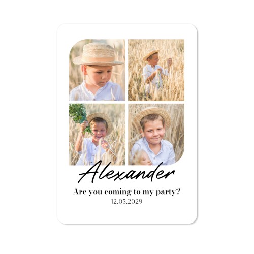 Single Card portrait rounded corners 10 x 14,3 cm