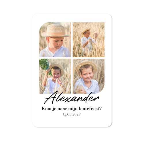 Fotokaart staand met ronde hoeken 10 x 14,3 cm