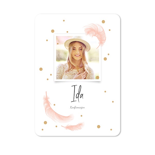 Fjær og gylne gnistrer