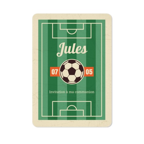 Faire-part 1 volet portrait coins arrondis 10 x 14,3 cm