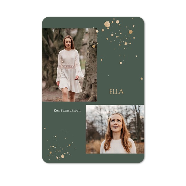 Enkla Fotokort stående rundade hörn 10 x 14,3 cm