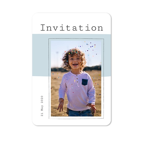Single Card portrait rounded corners 10 x 14,3 cm