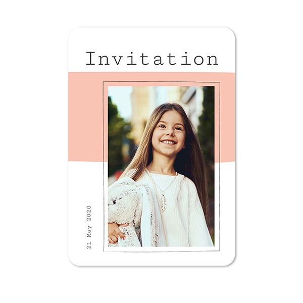 Single Card portrait rounded corners 10 x 14,3 cm