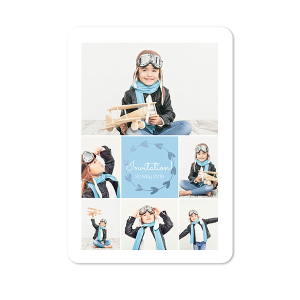 Single Card portrait rounded corners 10 x 14,3 cm