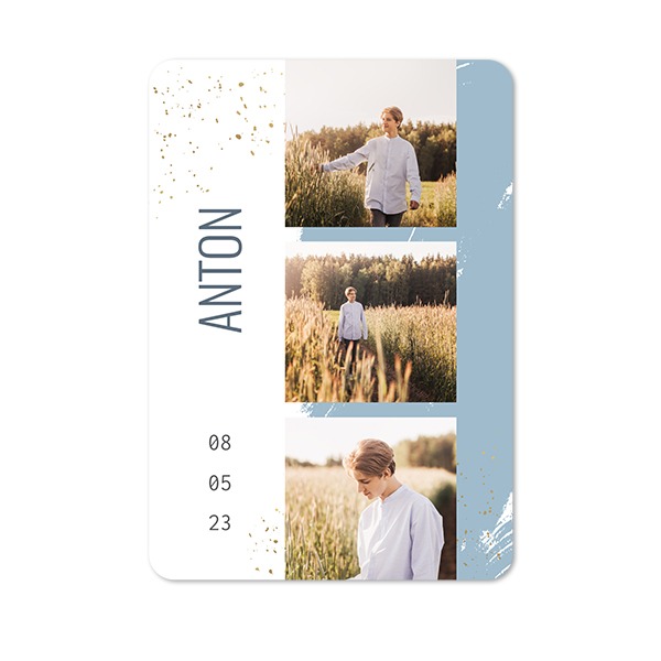 Enkla Fotokort stående rundade hörn 10 x 14,3 cm