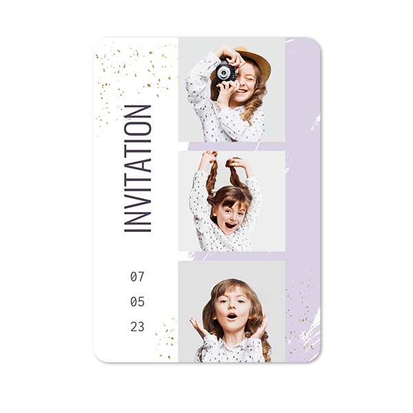 Single Card portrait rounded corners 10 x 14,3 cm