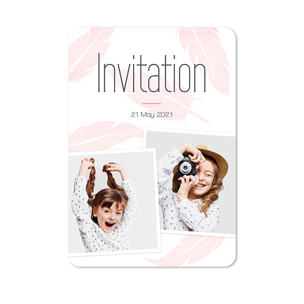 Single Card portrait rounded corners 10 x 14,3 cm