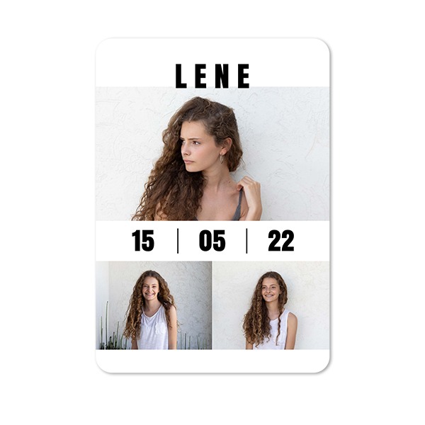 Enkle Fotokort portræt runde hjørner 10 x 14,3 cm Enkle Fotokort portræt runde hjørner 10 x 14,3 cm