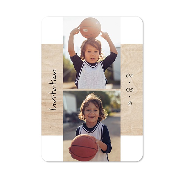 Single Card portrait rounded corners 10 x 14,3 cm