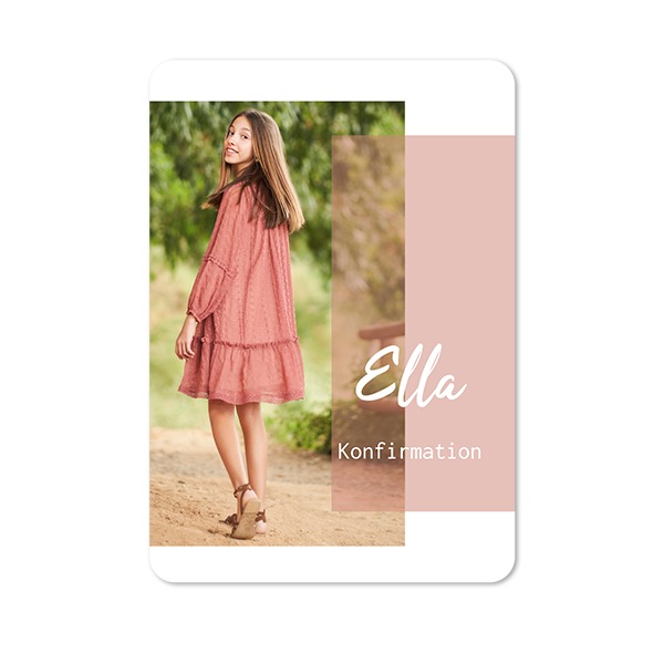 Enkla Fotokort stående rundade hörn 10 x 14,3 cm