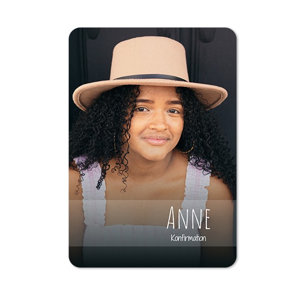 Enkle Fotokort portræt runde hjørner 10 x 14,3 cm Enkle Fotokort portræt runde hjørner 10 x 14,3 cm