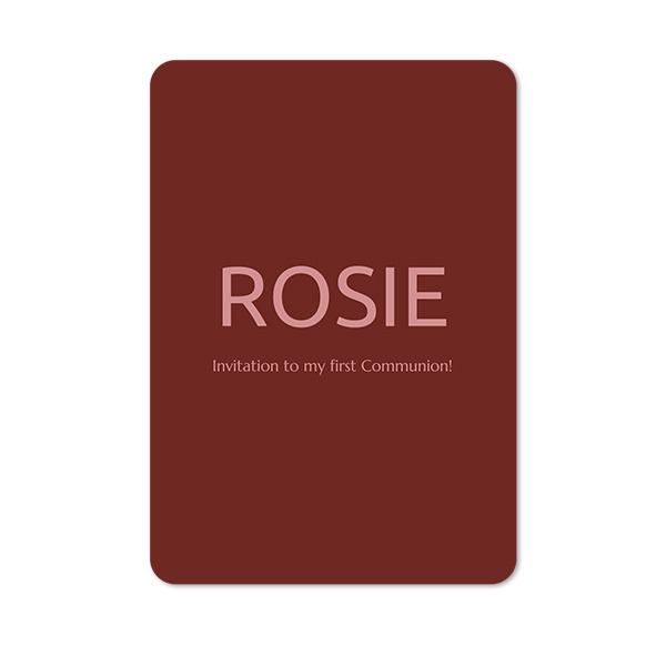 Single Card portrait rounded corners 10 x 14,3 cm