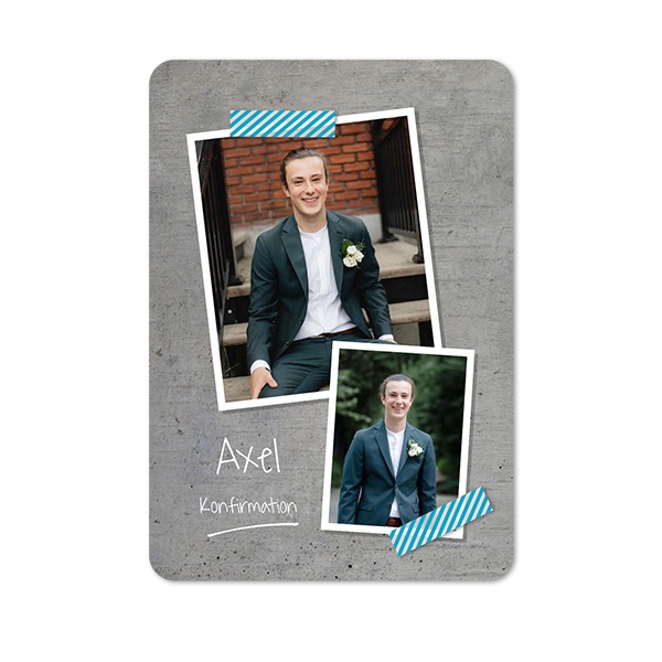 Enkla Fotokort stående rundade hörn 10 x 14,3 cm