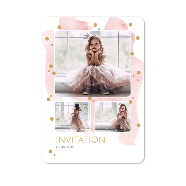 Single Card portrait rounded corners 10 x 14,3 cm