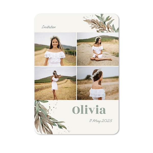 Single Card portrait rounded corners 10 x 14,3 cm