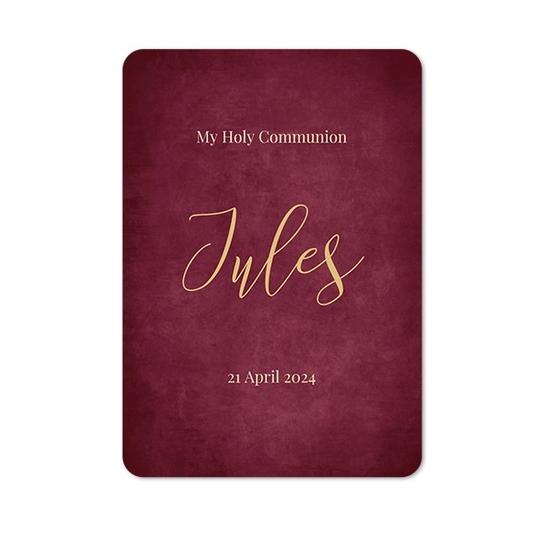 Single Card portrait rounded corners 10 x 14,3 cm