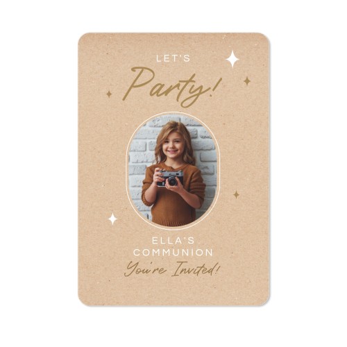 Enkle Fotokort portræt runde hjørner 10 x 14,3 cm