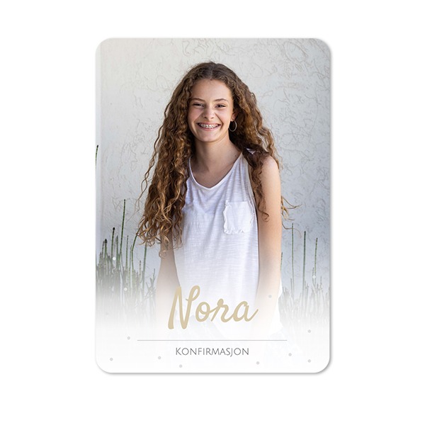 Enkle Fotokort stående runde hjørner 10 x 14,3 cm