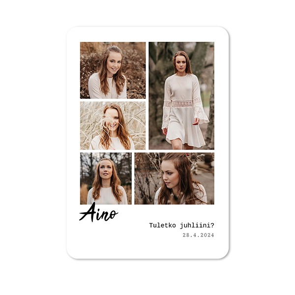 Klassiset Kuvakortit pysty pyöristetyillä kulmilla 10 x 14,3 cm