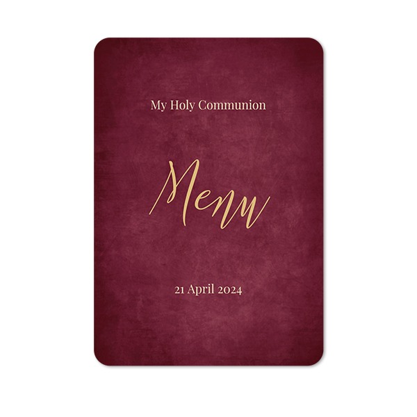 Single Card portrait rounded corners 10 x 14,3 cm