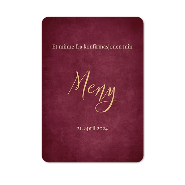 Enkle Fotokort stående runde hjørner 10 x 14,3 cm