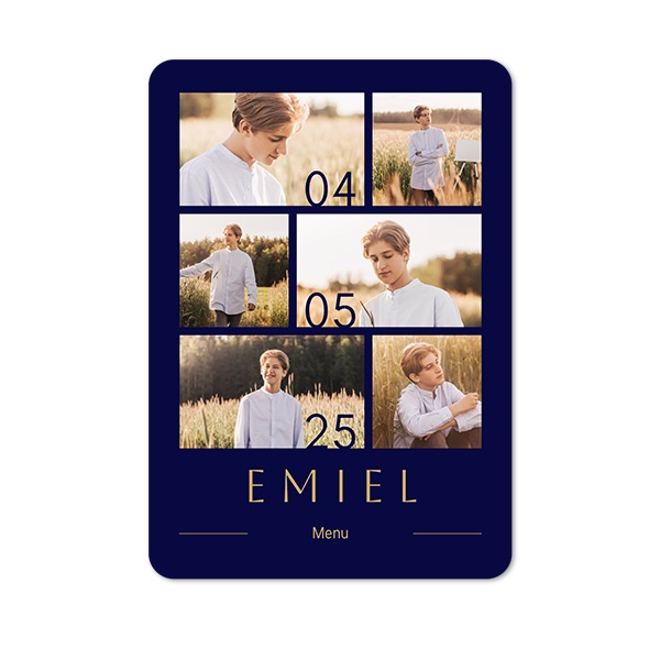 Single Card portrait rounded corners 10 x 14,3 cm