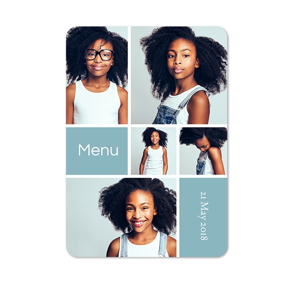 Single Card portrait rounded corners 10 x 14,3 cm