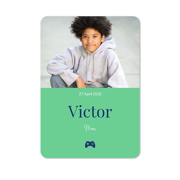 Single Card portrait rounded corners 10 x 14,3 cm