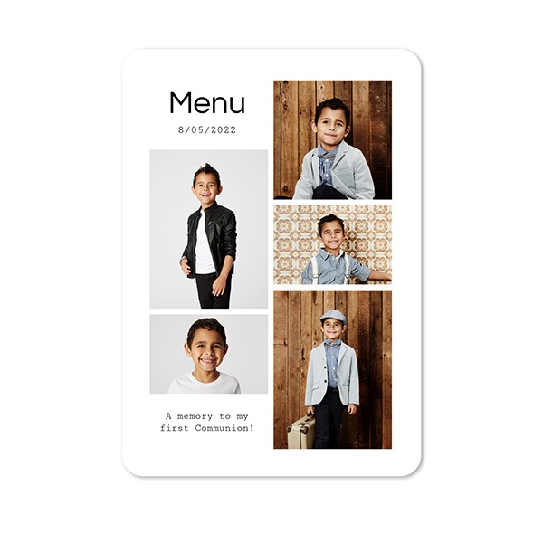 Single Card portrait rounded corners 10 x 14,3 cm