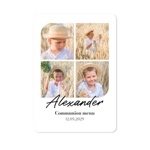 Single Card portrait rounded corners 10 x 14,3 cm
