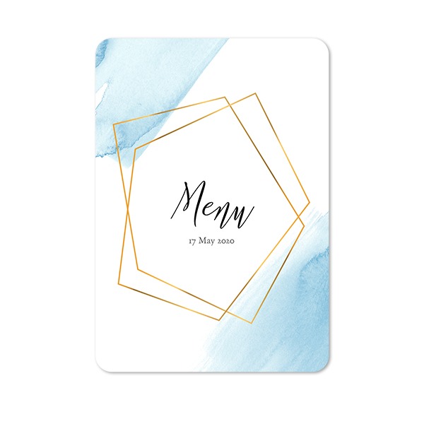 Single Card portrait rounded corners 10 x 14,3 cm