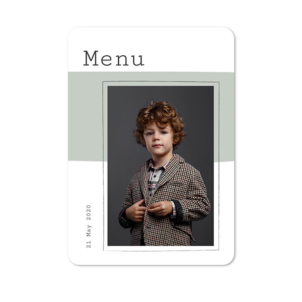 Single Card portrait rounded corners 10 x 14,3 cm
