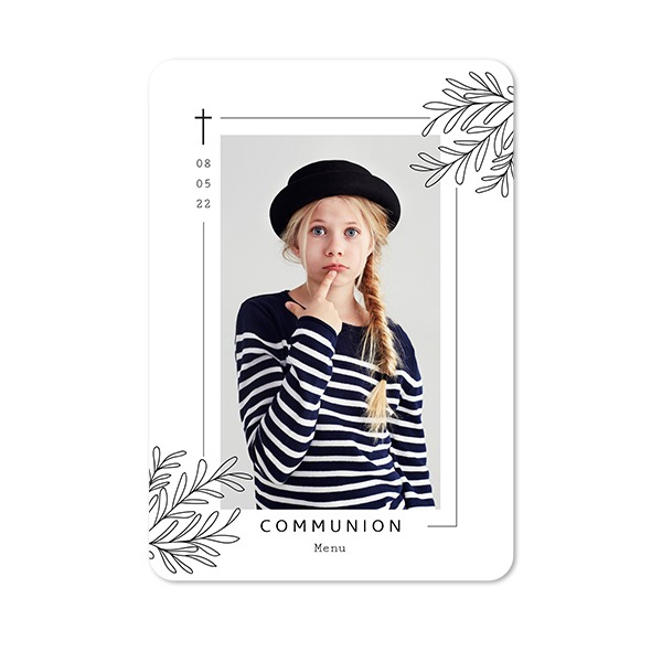 Single Card portrait rounded corners 10 x 14,3 cm
