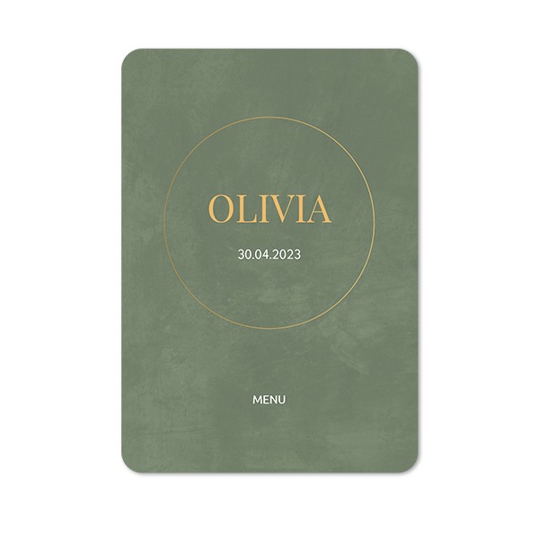 Single Card portrait rounded corners 10 x 14,3 cm