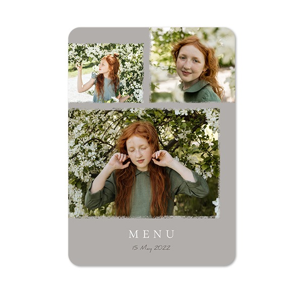 Single Card portrait rounded corners 10 x 14,3 cm