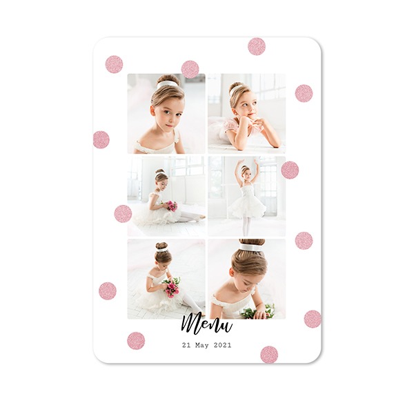 Single Card portrait rounded corners 10 x 14,3 cm