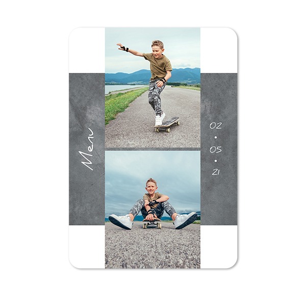Single Card portrait rounded corners 10 x 14,3 cm