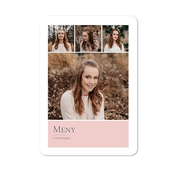 Enkle Fotokort stående runde hjørner 10 x 14,3 cm