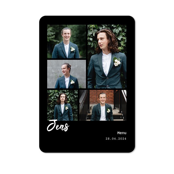 Enkle Fotokort portræt runde hjørner 10 x 14,3 cm Enkle Fotokort portræt runde hjørner 10 x 14,3 cm