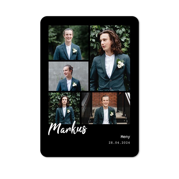 Enkle Fotokort stående runde hjørner 10 x 14,3 cm Enkle Fotokort stående runde hjørner 10 x 14,3 cm