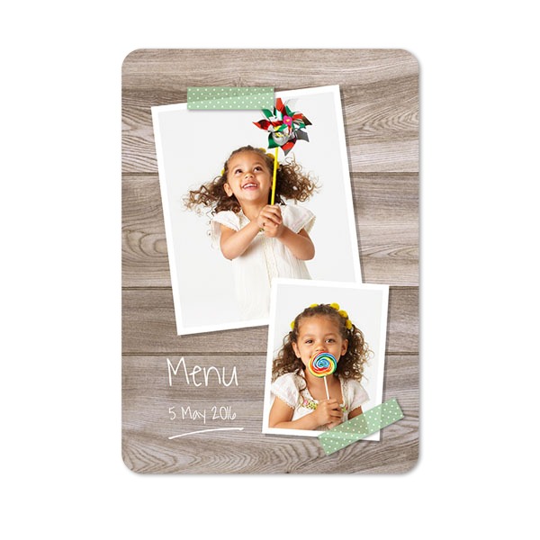 Single Card portrait rounded corners 10 x 14,3 cm