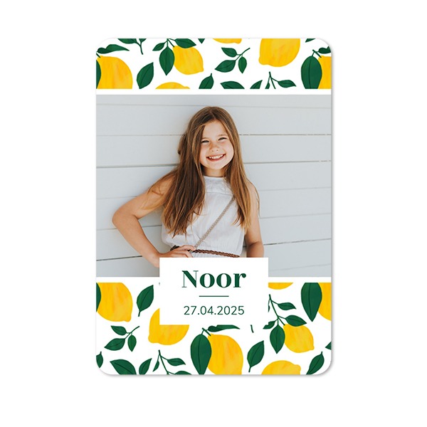 Single Card portrait rounded corners 10 x 14,3 cm