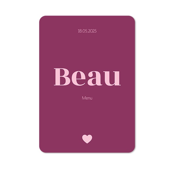 Single Card portrait rounded corners 10 x 14,3 cm