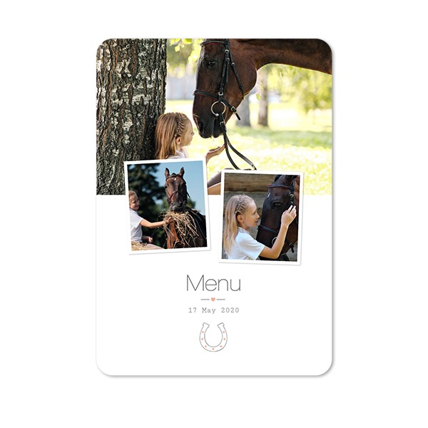 Single Card portrait rounded corners 10 x 14,3 cm